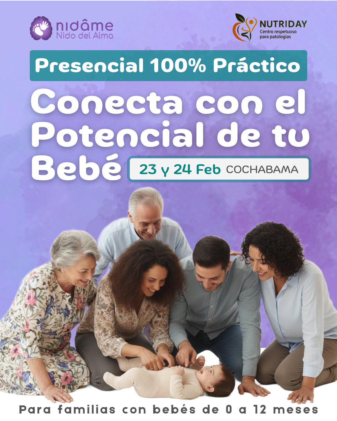 Flyer del Evento Descubre el Potencial de tu Bebé